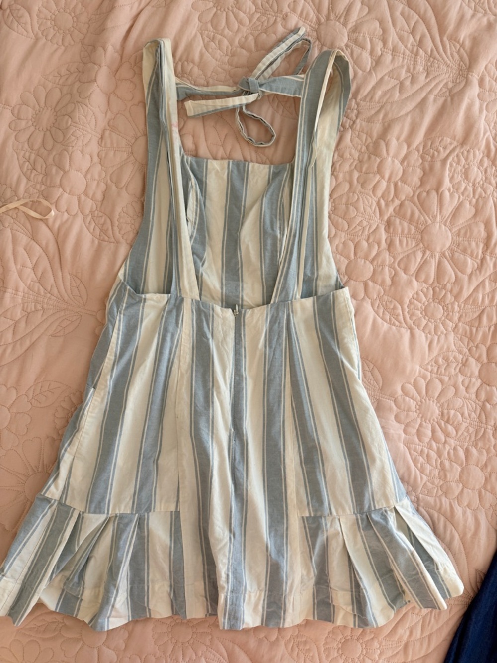 Cooperative Blue and White Striped Mini Dress - Picture 2 of 6